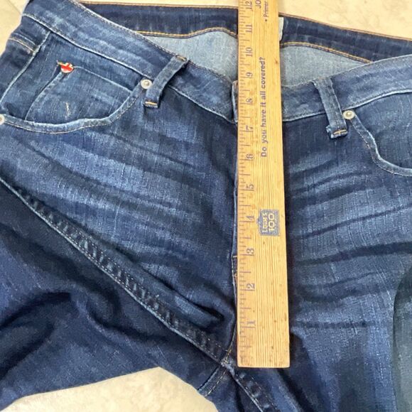 Hudson Jeans Womens 30 Bacara Straight Crop Mid Rise Light Wash Denim distressed - Picture 13 of 16